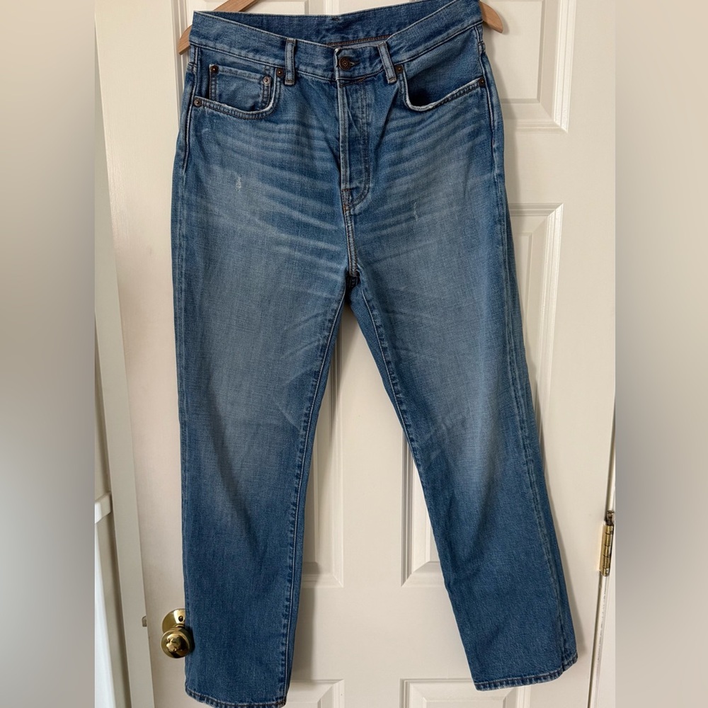 Acne Blue Straight Jeans Classic Denim Style